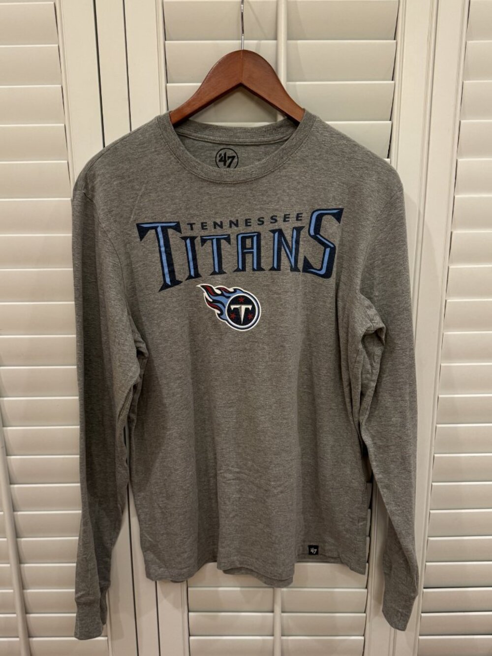 '47 Gray Tennessee Titans LS TShirt - Size M - NFL Football